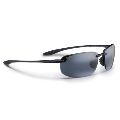 Maui Jim Hookipa Polarized Sunglasses 407 Gloss Black With Grey Lens