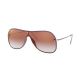 Ray Ban 0RB4311N 6375V0 38 BORDEAUX ON TOP BLUE CLEAR GRADIENT RED MIRROR RED Injected Unisex