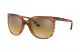 Ray Ban 0RB4126 820/3K 57 STRIPPED RED HAVANA BROWN MIRROR GRADIENT GREY Injected Woman