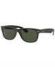 Ray Ban 0Rb213264623155 New Wayfarer Icons Top Rubber Black On Shiny Blk Injected U Nb