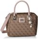 Guess Sg766806Brm Handbags Candace Society Satchel Brown Multi Nb