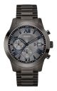 Guess Chronograph Stainless Steel watch with Stainless Steel band in Mens Black/Gunmetal For Him with a 45MM case diameter and model number U0668G2