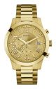 Guess Chronograph Stainless Steel watch with Stainless Steel band in Mens Gold For Him with a 45MM case diameter and model number U0668G4