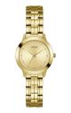 Guess Analog Stainless Steel watch with Stainless Steel band in Ladies Gold For Her with a 30MM case diameter and model number U0989L2